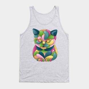 Colorful Kitten Tank Top